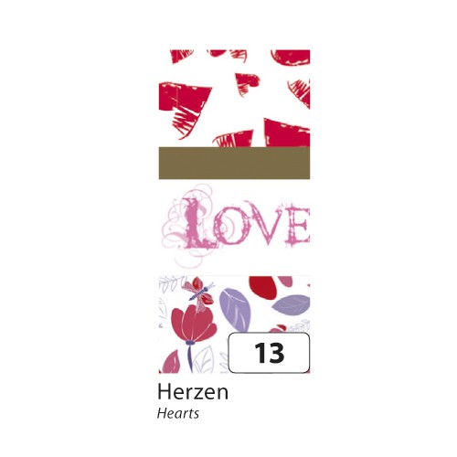 Washi-Tape 10m 3pçs Corações