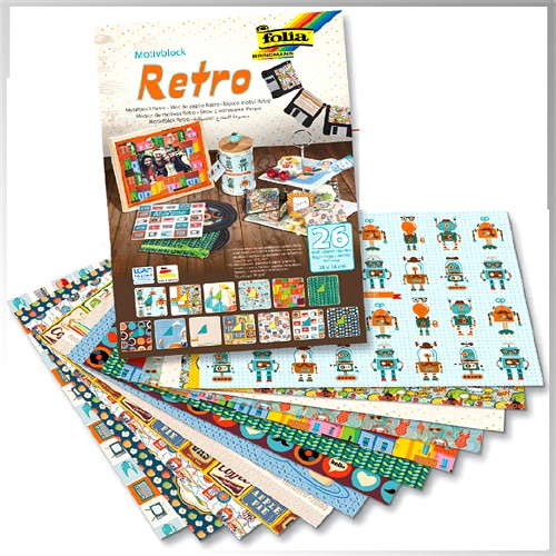 Bloco 24x34 80gr 26 Folhas Retro