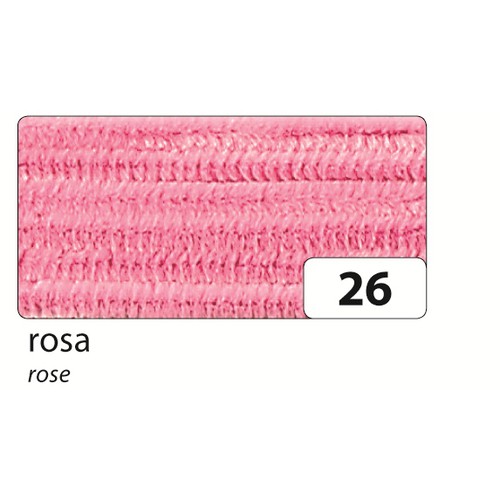 Chenille 8mm 50cm Rosa Claro