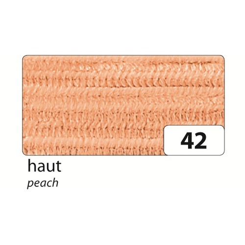 Chenille 8mm 50cm Pêssego