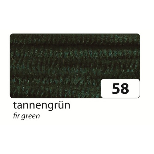 Chenille 8mm 50cm Verde Escuro