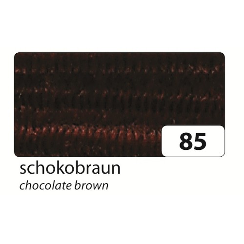 Chenille 8mm 50cm Castanho