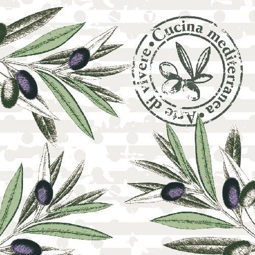 Guardanapo 33x33 Cucina Mediterranea