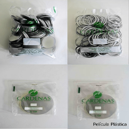 Button Espelho Desmontado (100) 55mm