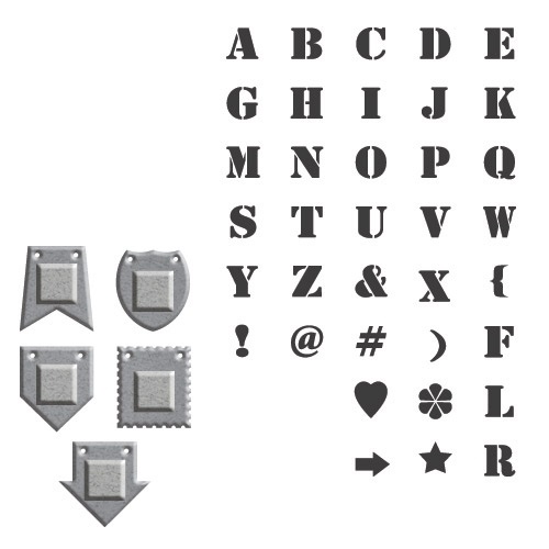 Cortante com Carimbo Alpha Bits