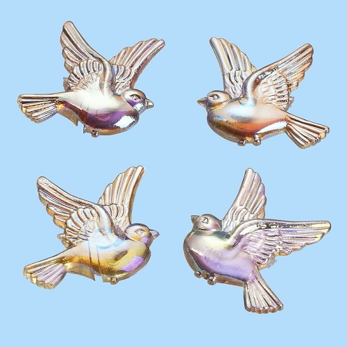 Sticker (4) Pombos Pérola 2.5cm