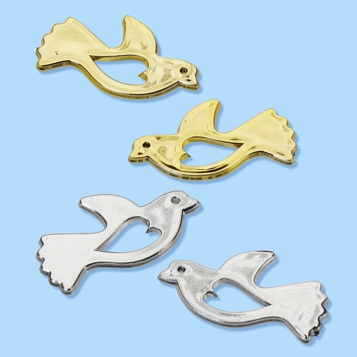 Sticker (6) Pombas Ouro 2.5cm