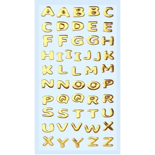 Sticker Letras Ouro