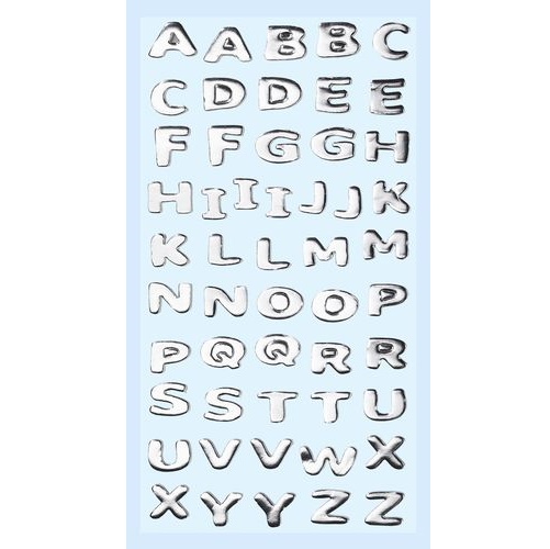 Sticker Letras Prata