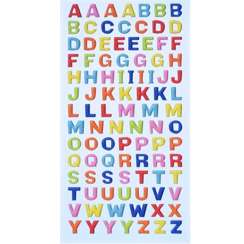 Sticker Letras Grande Cores