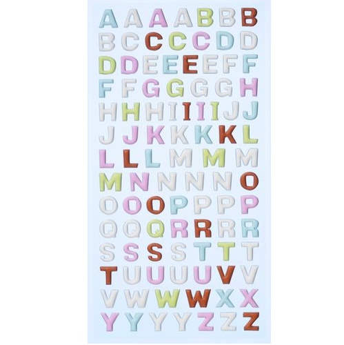 Sticker Letras Grandes Cores