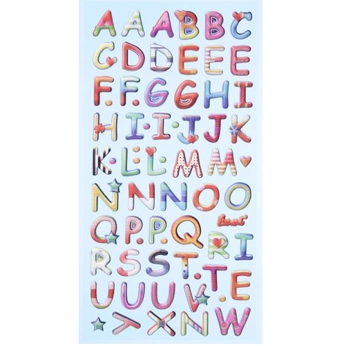 Sticker Letras Grandes Cores