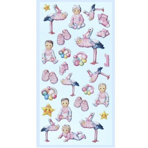 Sticker Motivo Bebes Rosa