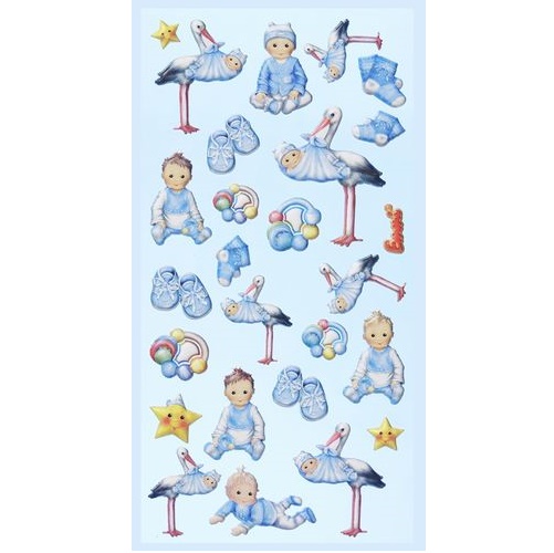 Sticker Motivo Bebes Azul