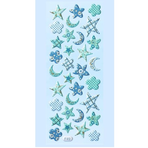 Sticker Motivo Festa Azul