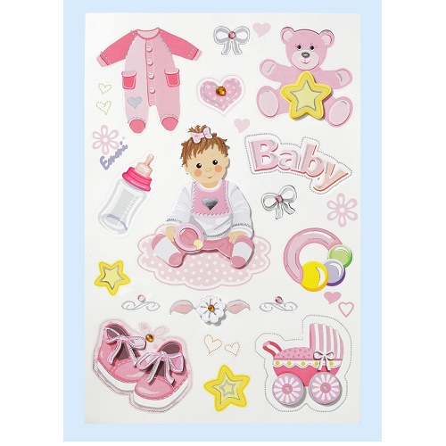 Sticker 3Dn Bebé Menina