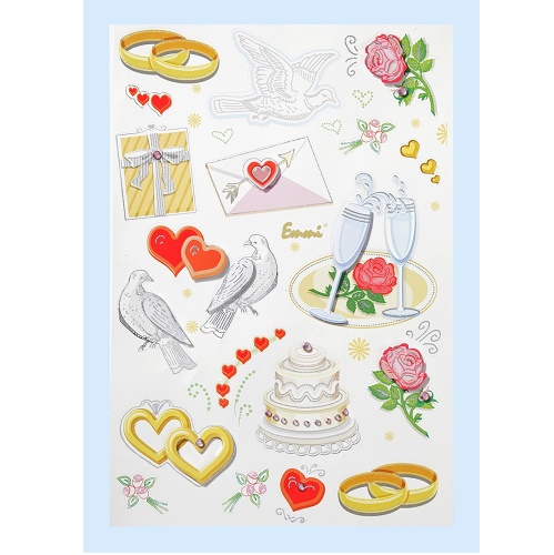 Sticker 3D Casamento