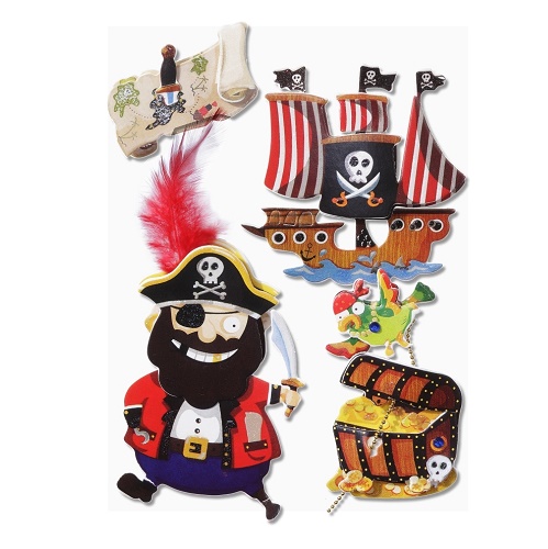 Sticker 3D Piratas