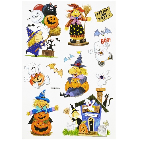 Sticker Halloween Fundo Branco