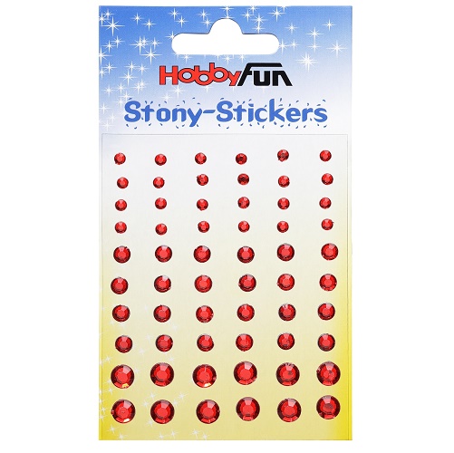 Sticker Cristal Redondo Vermelho