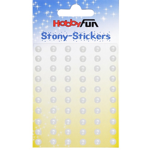 Sticker Stony Redondo Branco 6mm (60)