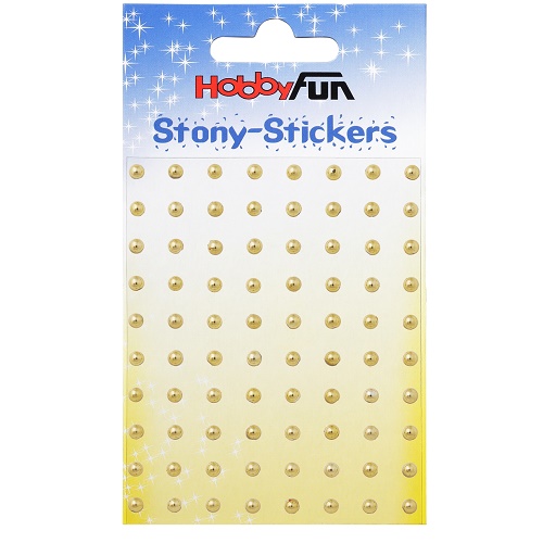 Sticker Stony Redondo Ouro 4mm (80)
