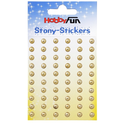 Sticker Stony Redondo Ouro 6mm (60)