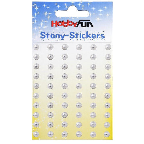 Sticker Stony Redondo Prata 6mm (60)