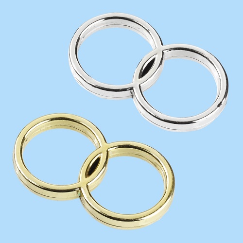 Sticker Argolas Ouro Entrelaçadas (50)