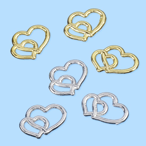 Sticker Corações Ouro 1.5cm (50)