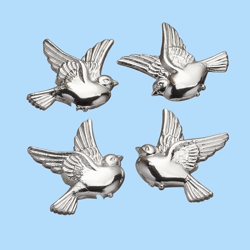 Sticker Pombas Prata (50)