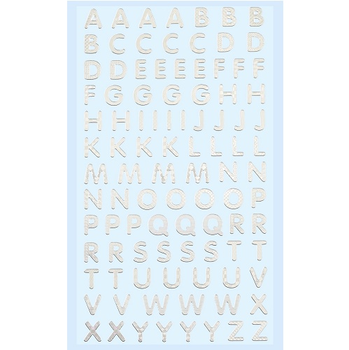 Sticker Letras Prata