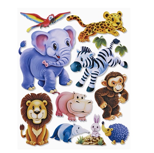 Sticker XXL Animais Zoo