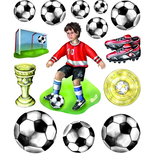 Sticker XXL 3D Futebol