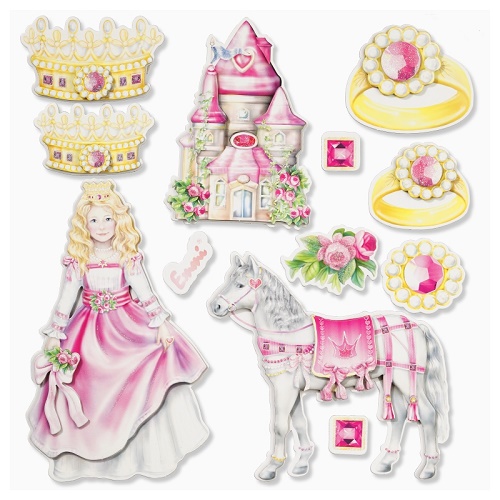 Sticker XXL 3D Princesas II