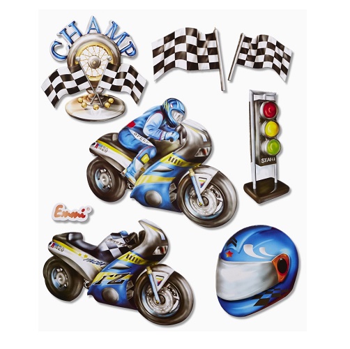 Sticker XXL 3D Motos