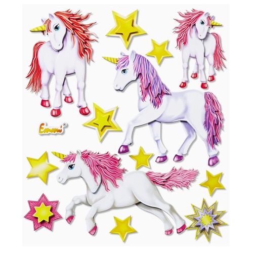 Sticker XXL Unicórnios
