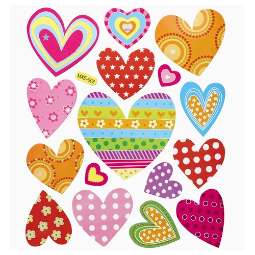 Sticker XL Corações
