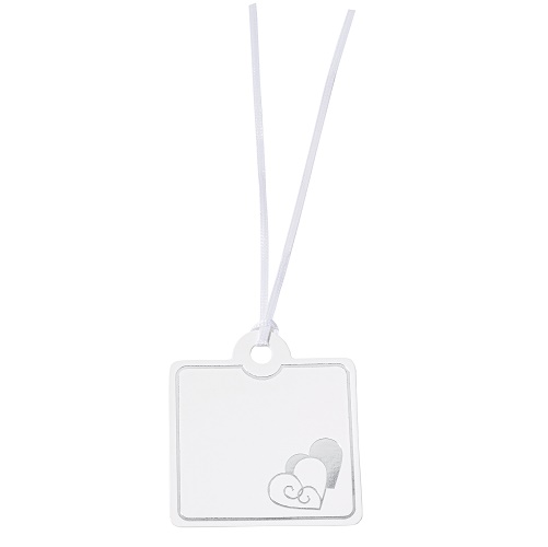 Sticker Etiqueta Coração Prata