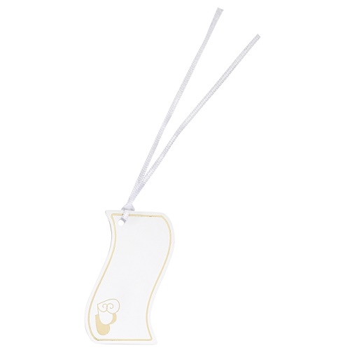 Sticker Etiqueta Ondulado Corações Ouro