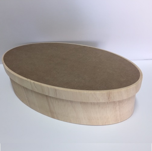 Caixa Oval MDF 250x100x60