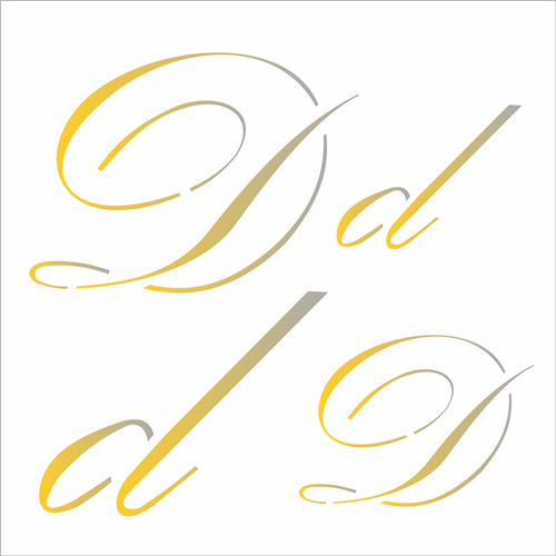 Stencil 14x14 Manuscrito D