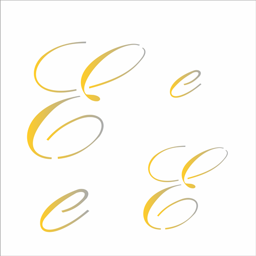 Stencil 14x14 Manuscrito E