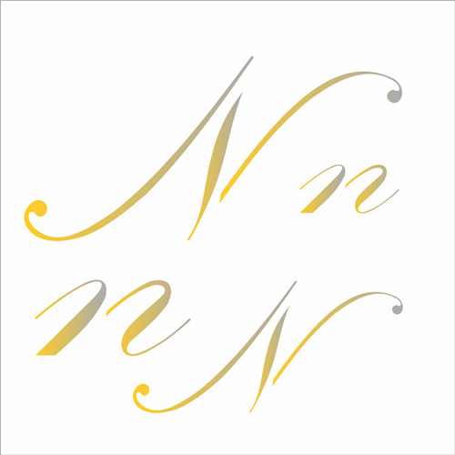 Stencil 14x14 Manuscrito N