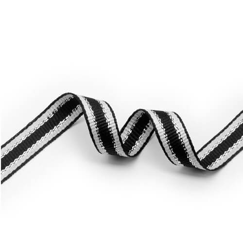 Fitas 20m Sinimbu Riscas Preto e Prata