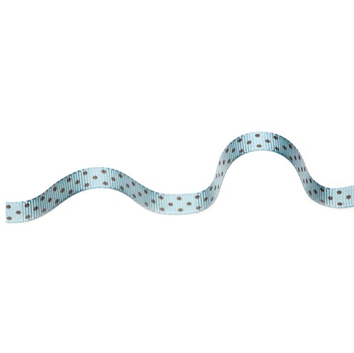 Fitas 20m Sinimbu Bolas Castanhas e Fundo Azul