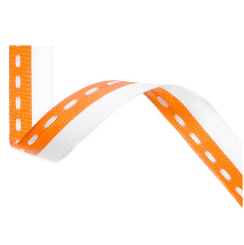 Fitas 20mt Sinimbu Pesponto Laranja e Branco