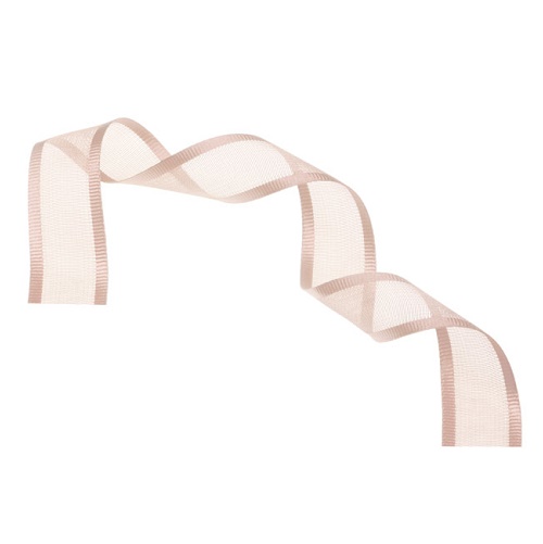 Fitas 20mt Sinimbu Organza Creme Escuro