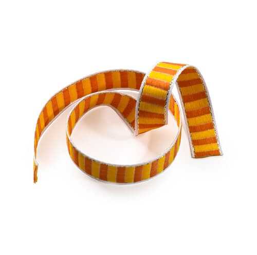 Fitas 20mt Sinimbu Riscas Laranja e Amarelo