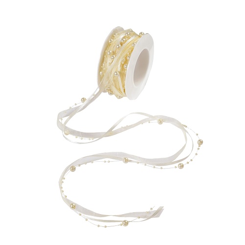 Fita Pérolas 10mt Dourado